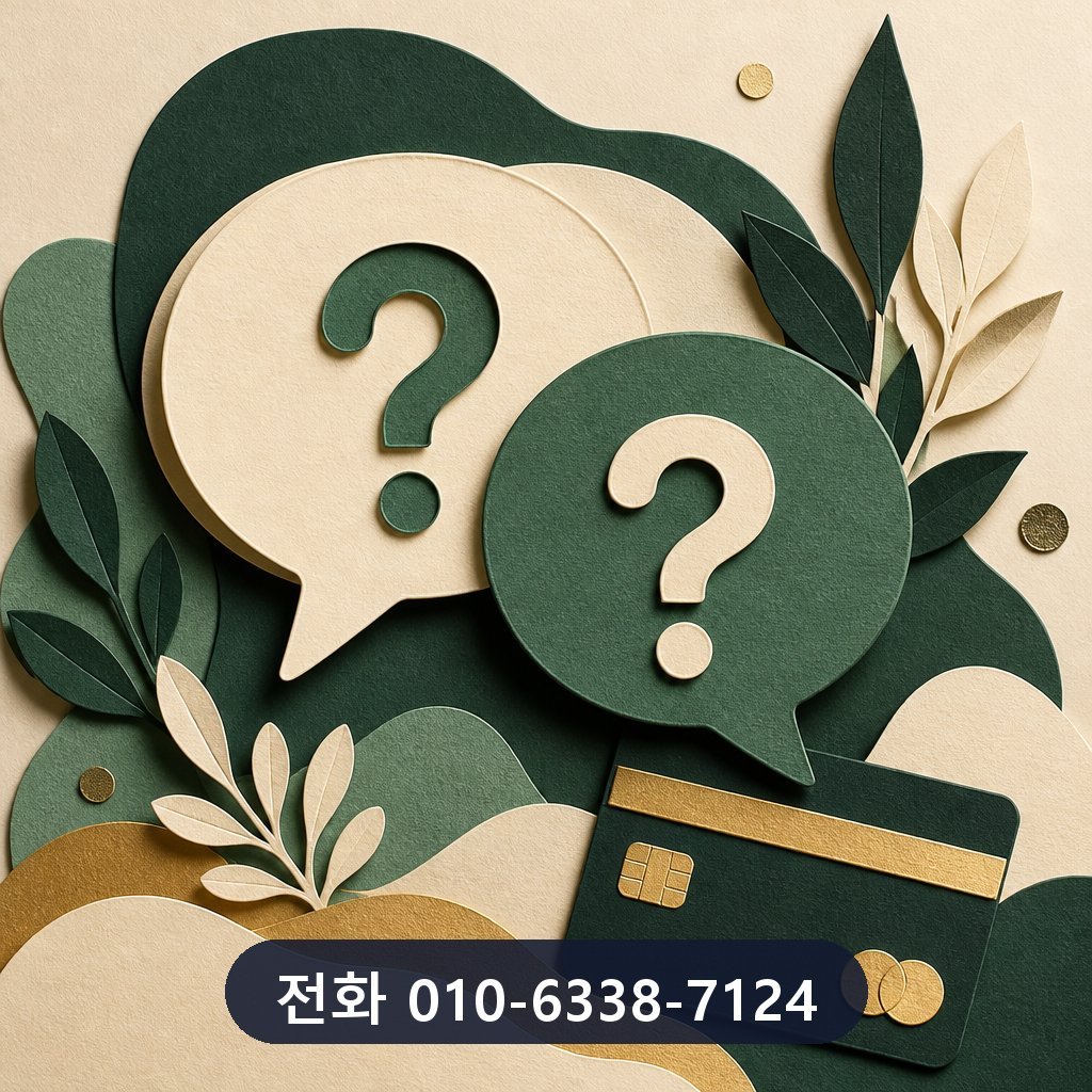 신용카드 카드깡 업체 자주 묻는 질문 이미지