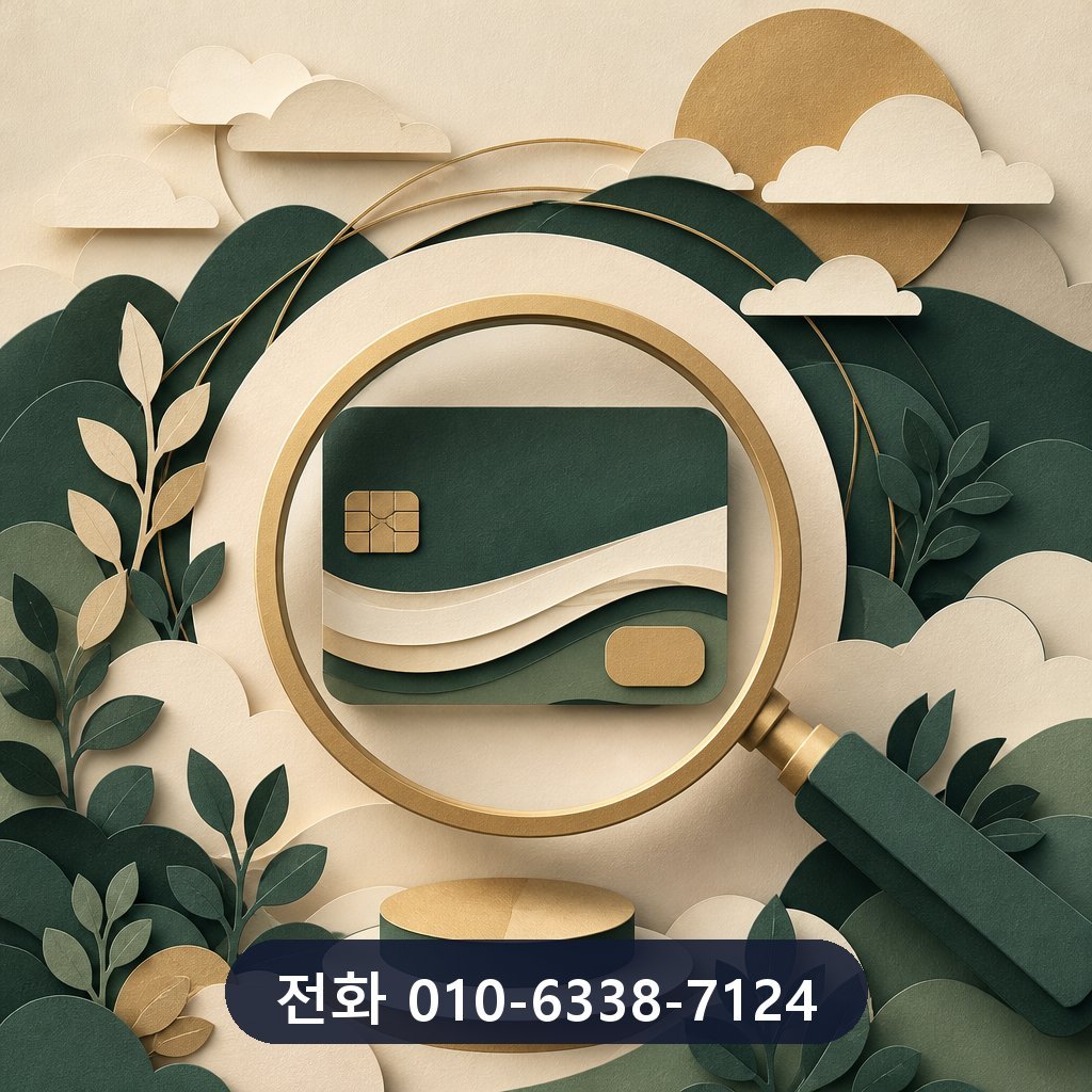 신용카드 카드깡 업체 한도 확인 이미지