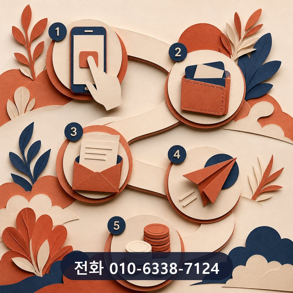 신용카드 카드깡 업체 진행 절차 이미지